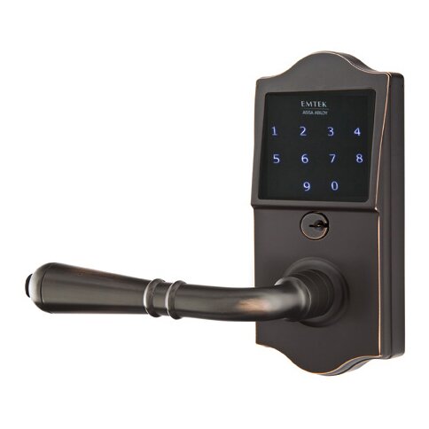 EMTouch Classic Keypad with Left Handed Turino Lever in Oil Rubbed Bronze