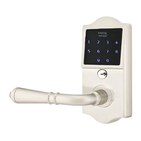 EMTouch Classic Keypad with Left Handed Turino Lever in Satin Nickel
