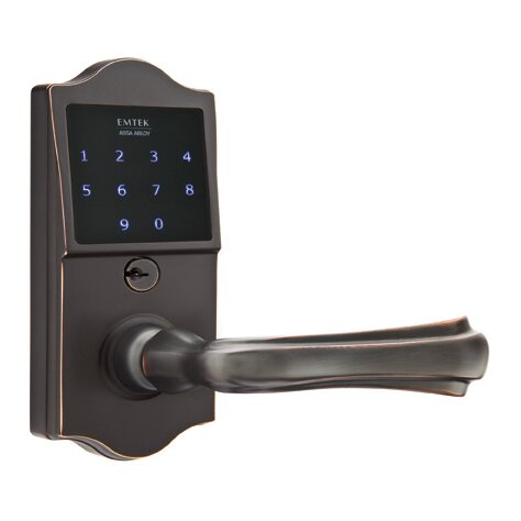 EMTouch Classic Keypad with Right Handed Wembley Lever in Oil Rubbed Bronze