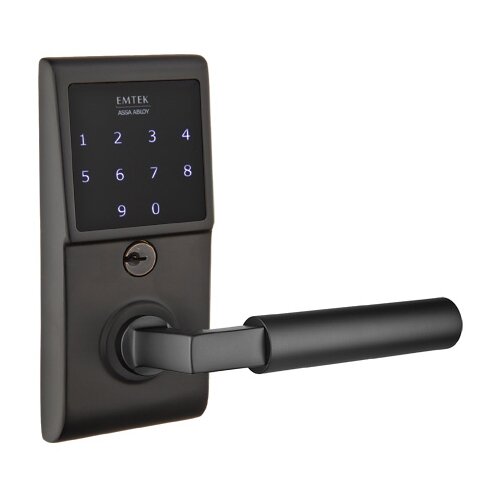 Hercules Right Hand Emtouch Lever with Electronic Touchscreen Lock in Flat Black