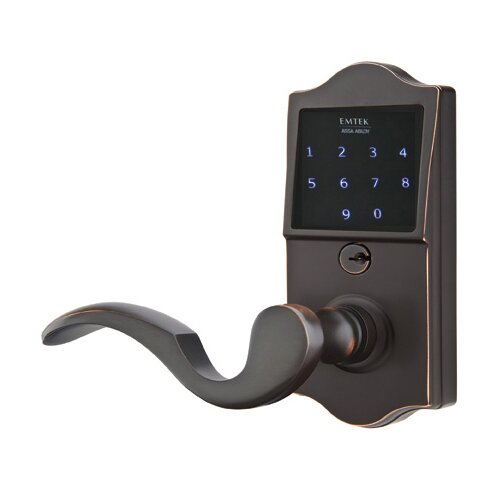 EMTouch Classic Keypad with Left Handed Cortina Lever Storeroom in Oil Rubbed Bronze