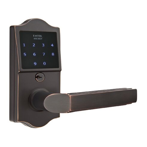 EMTouch Classic Keypad with Right Handed Milano Lever Storeroom in Oil Rubbed Bronze