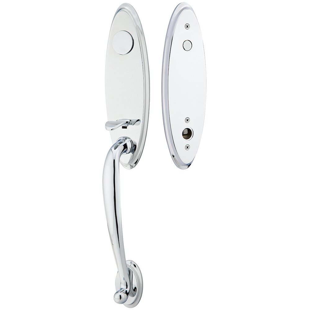 Dummy Marietta Handleset with Triton Left Handed Lever in Polished Chrome