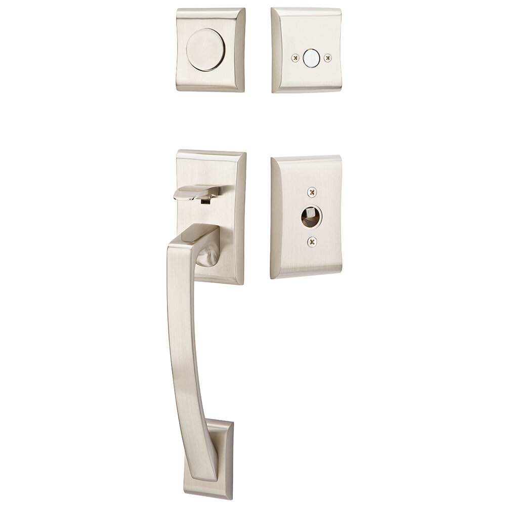 Dummy Ares Handleset with Orb Knob in Satin Nickel
