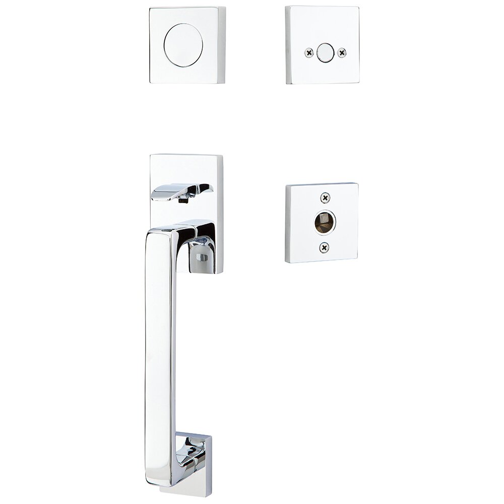 Dummy Baden Handleset with Orb Knob in Polished Chrome