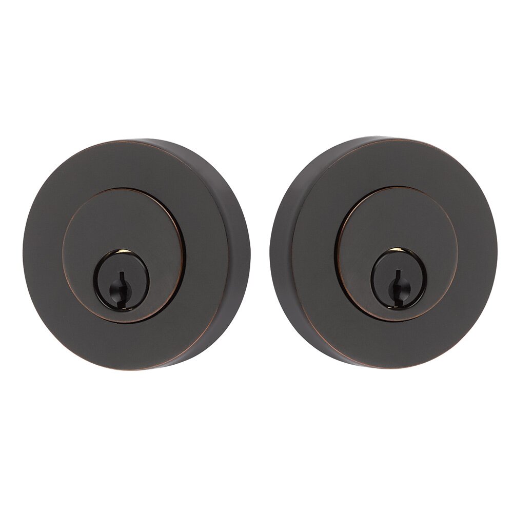 Modern Disc Double Cylinder Deadbolt in Oil Rubbed Bronze