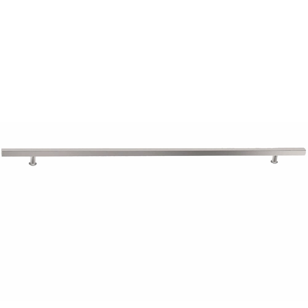36" Centers Square Door Pull in Brushed Stainless Steel