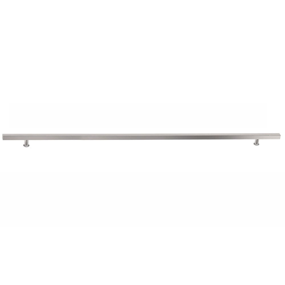 60" Centers Square Door Pull in Brushed Stainless Steel