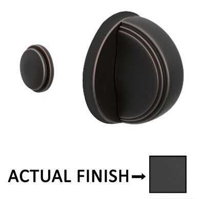 Arched Step Thumbturn with Disk Single Rosette Privacy Door Bolt in Flat Black
