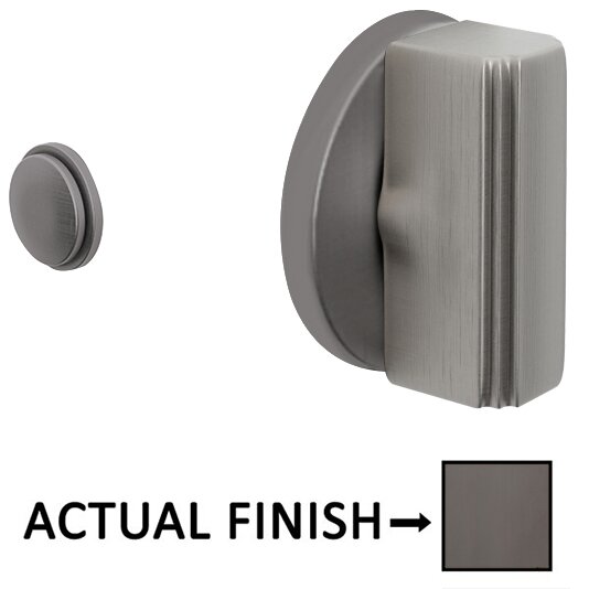 Rectangular Step Thumbturn with Disk Single Rosette Privacy Door Bolt in Oil Rubbed Bronze