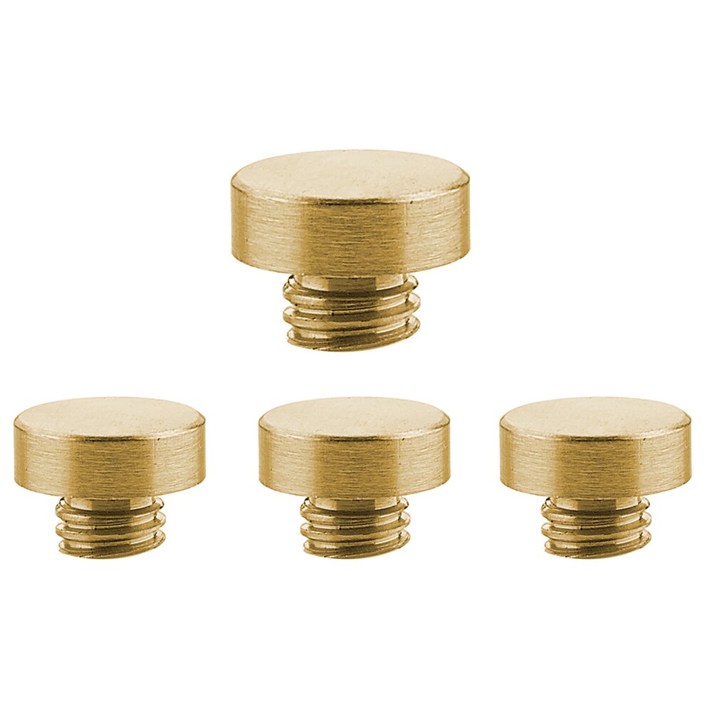 Button Tip Set for 3 1/2" Residential Duty Hinge in Satin Brass (Sold In Pairs)