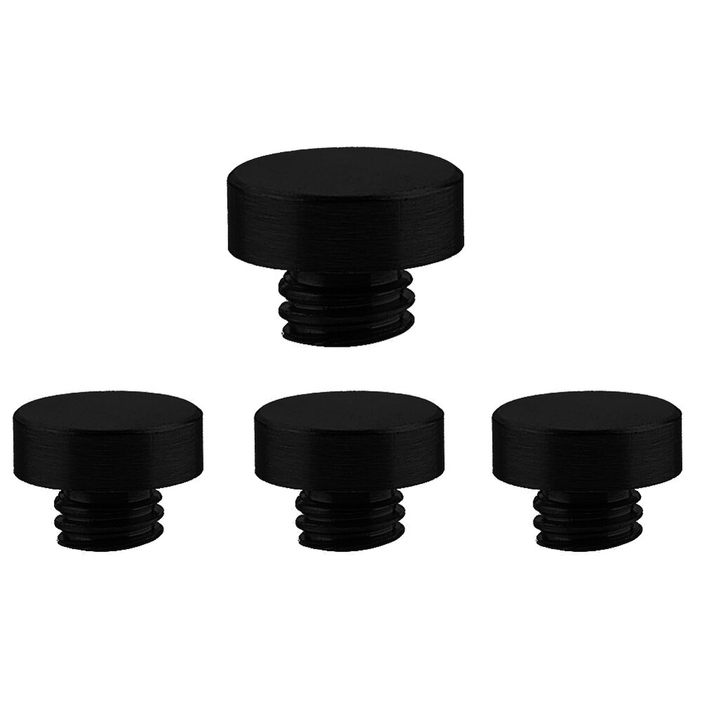 Button Tip Set for 4" Residential Duty Hinge in Flat Black (Sold In Pairs)
