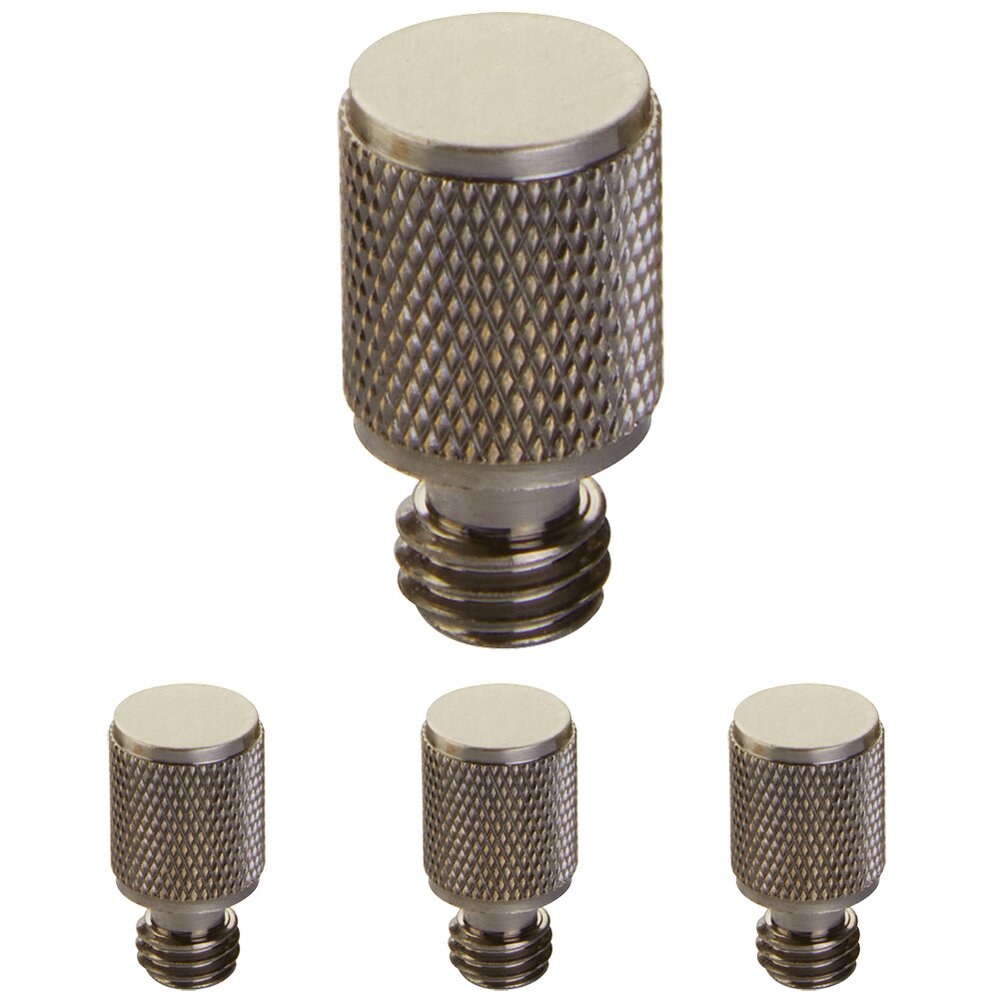 Knurled Tip Set For 3 1/2" Solid Brass Hinge in Pewter (Sold In Pairs)