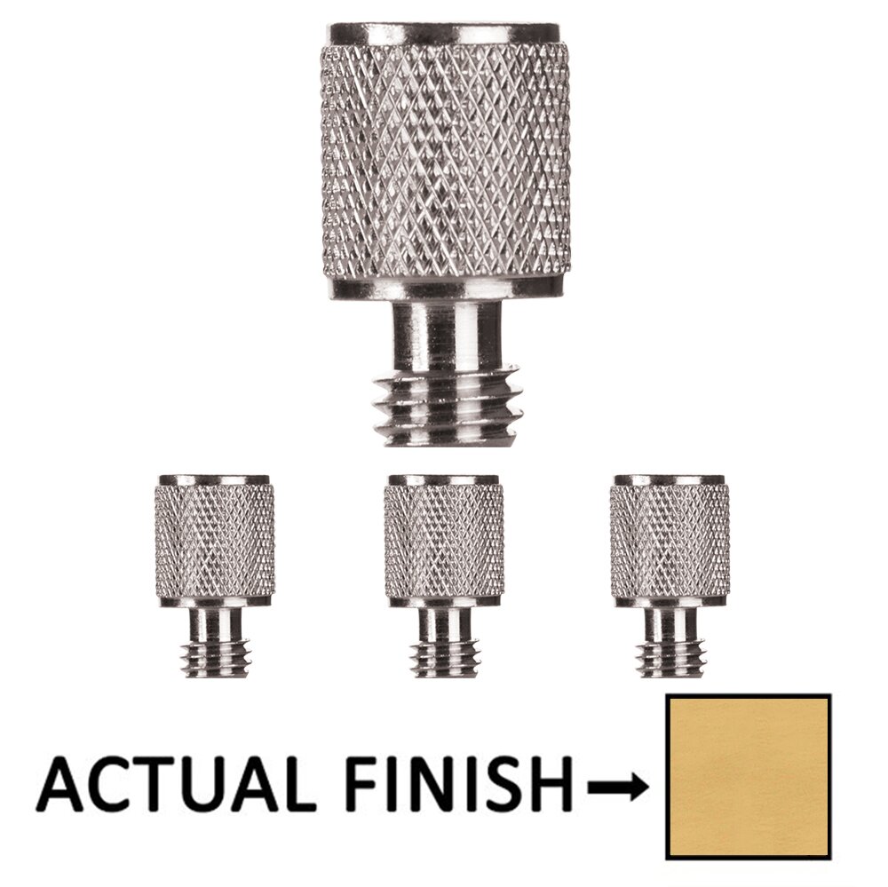 Knurled Tip Set For 3 1/2" Solid Brass Hinge in French Antique Brass (Sold In Pairs)