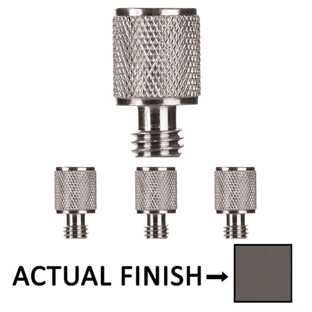 Knurled Tip Set For 4" Solid Brass Hinge in Oil Rubbed Bronze (Sold In Pairs)