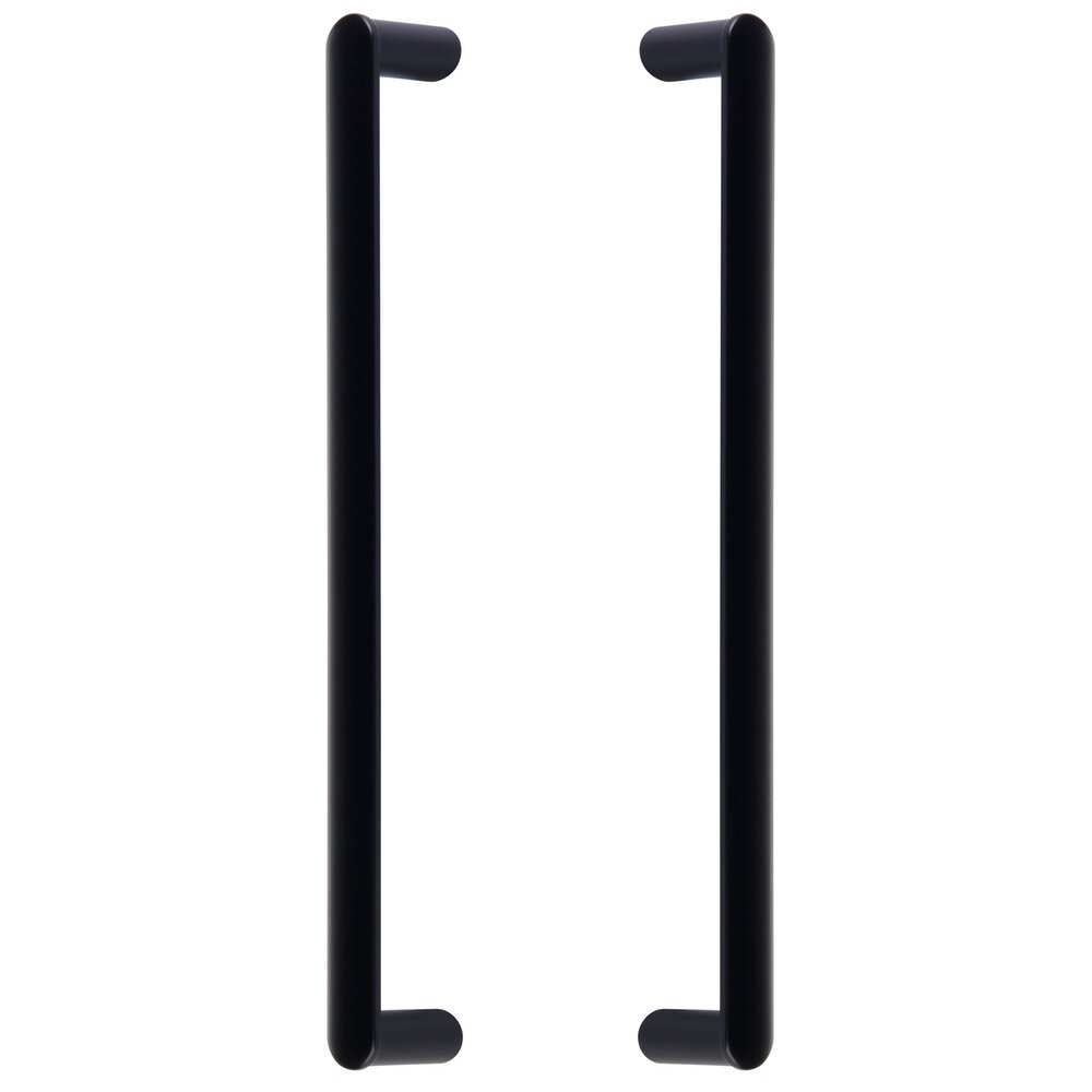 12" Centers Back To Back Pull Door Pull in Flat Black