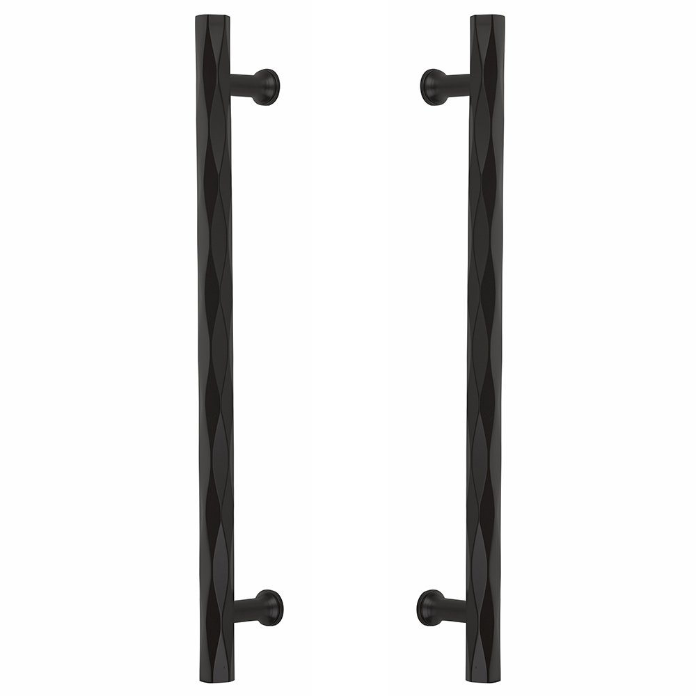 12" Centers Tribeca Back to Back Door Pull in Flat Black