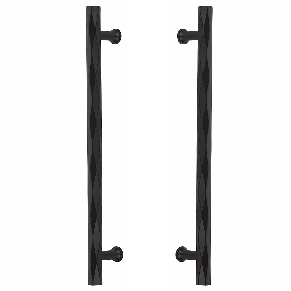 18" Centers Tribeca Back to Back Door Pull in Flat Black