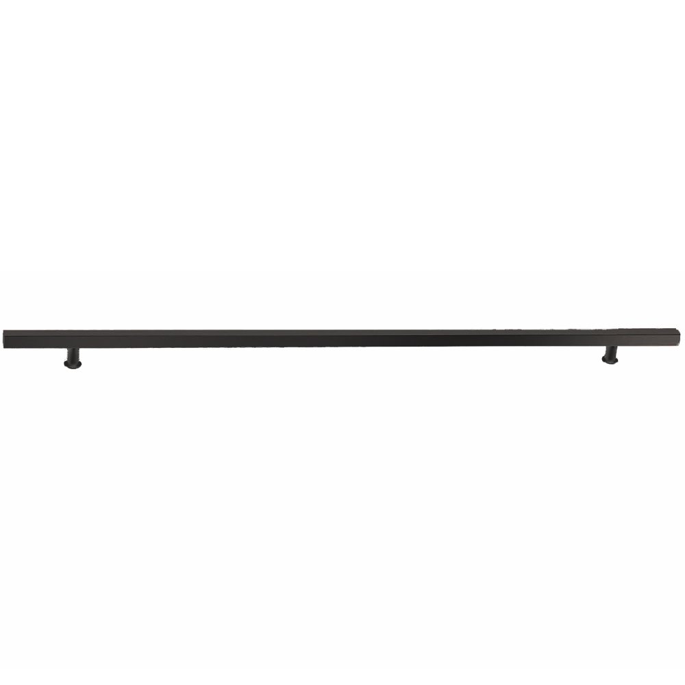 36" Centers Concealed Surface Mount Square Door Pull in Flat Black