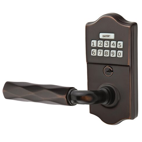 Classic - R-Bar Tribeca Lever Electronic Touchscreen Lock in Oil Rubbed Bronze