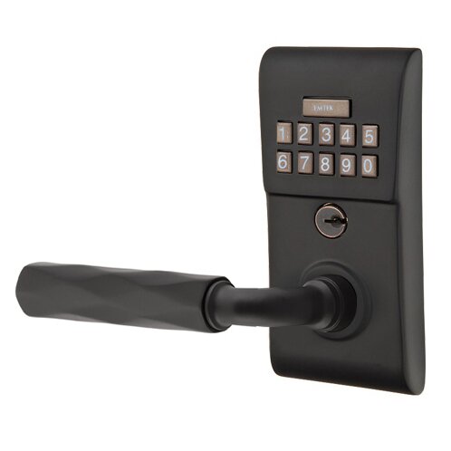 Modern - R-Bar Tribeca Lever Electronic Touchscreen Lock in Flat Black