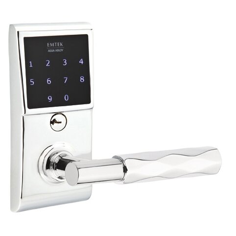 Emtouch - T-Bar Tribeca Lever Electronic Touchscreen Lock in Polished Chrome