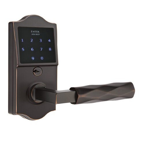 Emtouch Classic - L-Square Tribeca Lever Electronic Touchscreen Storeroom Lock in Oil Rubbed Bronze