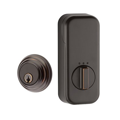Empowered Low Profile Single Cylinder Deadbolt Connected by August in Oil Rubbed Bronze