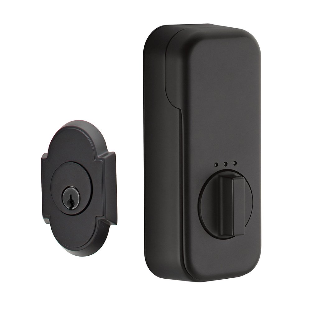Empowered #8 Single Cylinder Deadbolt Connected by August in Flat Black