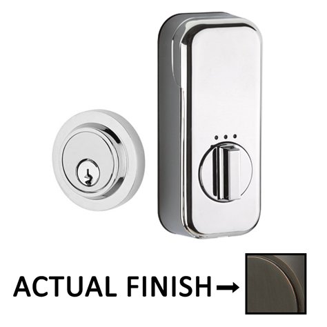 Empowered Modern Single Cylinder Deadbolt Connected by August in Oil Rubbed Bronze