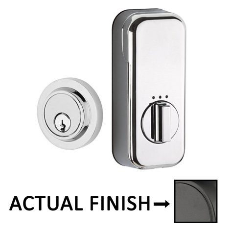 Empowered Modern Single Cylinder Deadbolt Connected by August in Flat Black