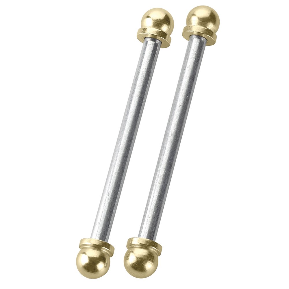 Ball Tip Set For 4" Heavy Duty Or Ball Bearing Steel Hinge in Satin Brass (Sold In Pairs)