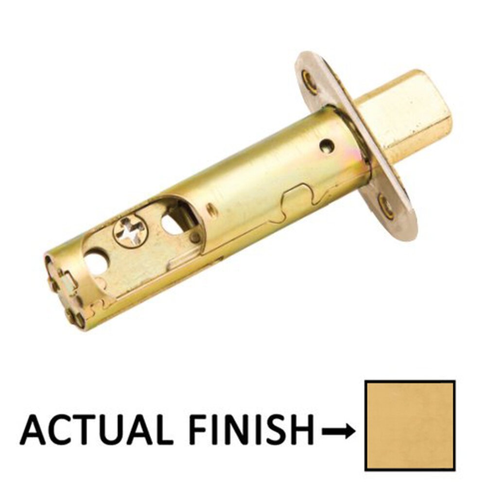 Radius Corners Deadbolt Latch with 2 3/8" Backset in French Antique Brass
