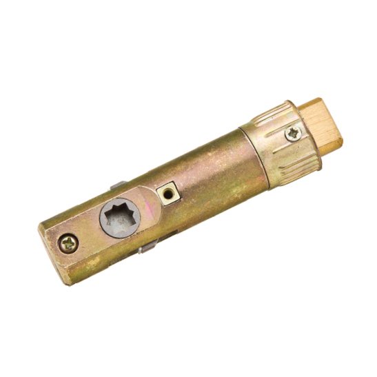 Passage Drive-In Latch with 2 3/8" Backset in Polished Brass