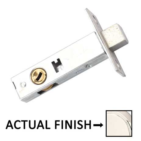 Privacy Thumbturn Latch with 2 3/8" Backset in Polished Nickel