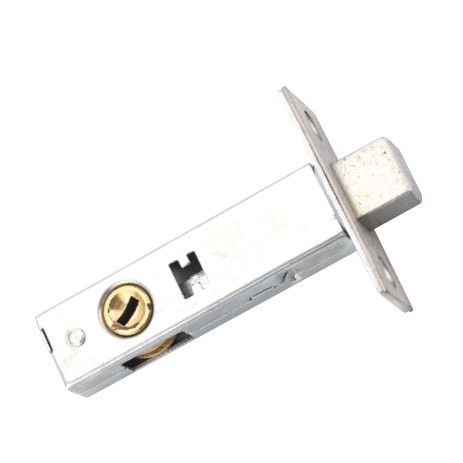Privacy Thumbturn Latch with 2 3/8" Backset in Satin Nickel