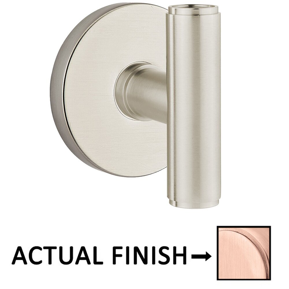 Privacy Disk Rosette with Concealed Screws for The Ace Knob in Satin Rose Gold