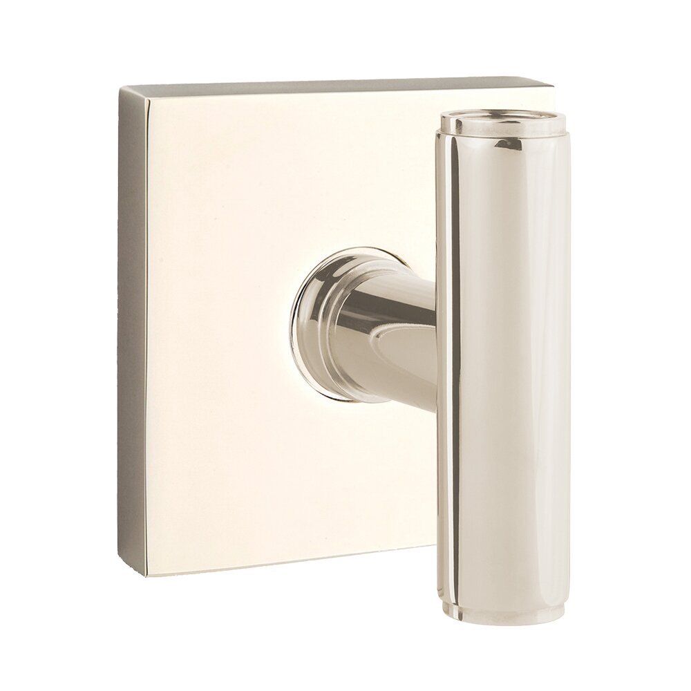 Privacy Square Rosette for The Ace Knob in Polished Nickel