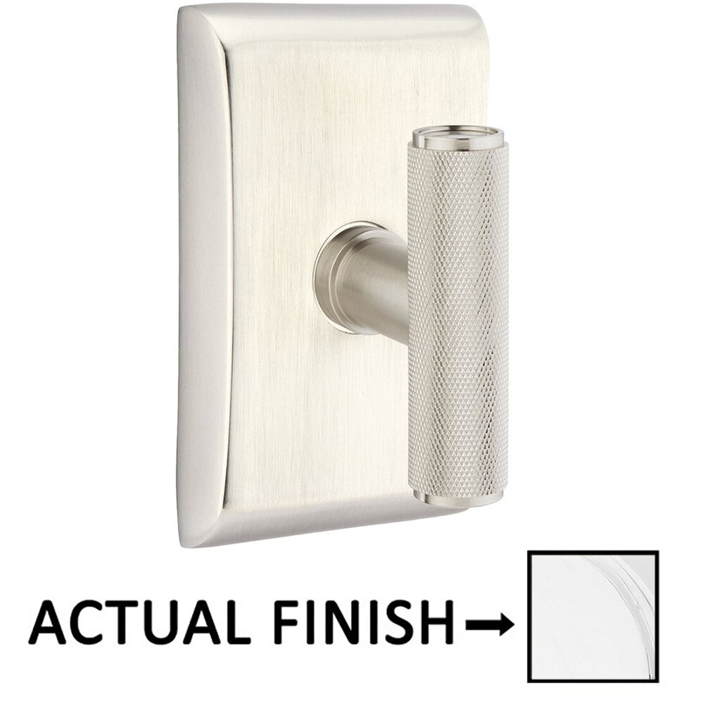 Privacy Neos Rosette with Concealed Screws for The Ace Knurled Knob in Matte White
