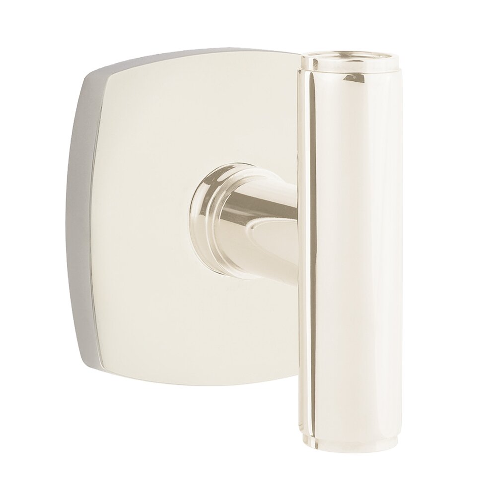 Privacy Urban Modern Rosette for The Ace Knob in Polished Nickel