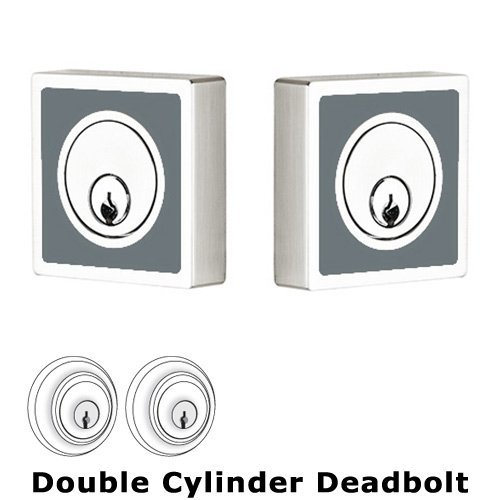 Martinique Inlayed Double Cylinder Deadbolt in Graphite Grey