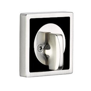 Martinique Inlayed Single Sided Deadbolt in Onyx Black