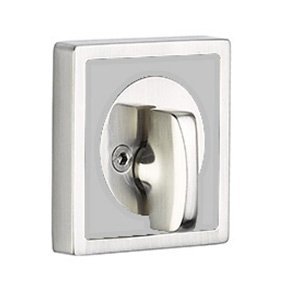 Martinique Inlayed Single Sided Deadbolt in Calypso Silver