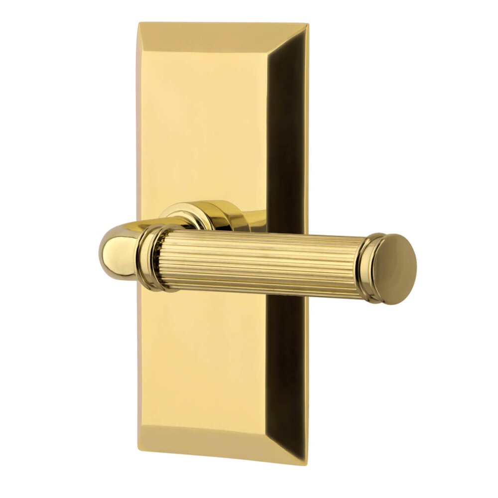 Fifth Avenue Short Plate Passage with Soleil Lever in Lifetime Brass