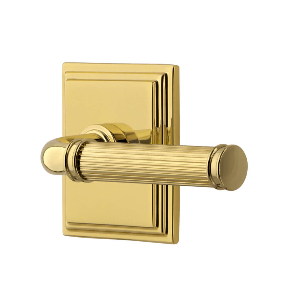 Carre Square Rosette Single Dummy with Soleil Lever in Lifetime Brass