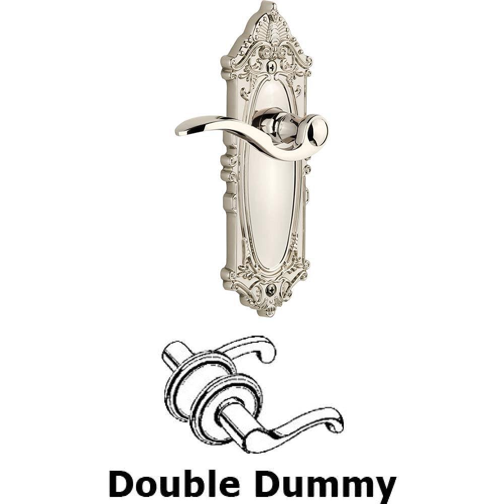Double Dummy Set - Grande Victorian Plate with Bellagio Lever in Polished Nickel