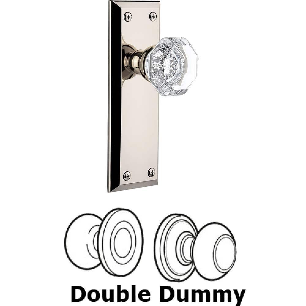 Double Dummy Set - Fifth Avenue Plate with Chambord Knob in Polished Nickel