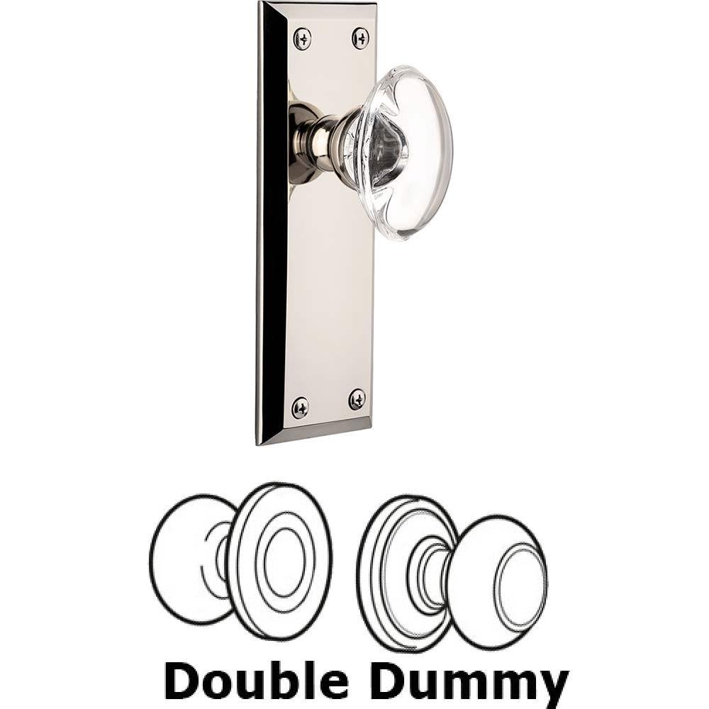 Double Dummy Set - Fifth Avenue Plate with Provence Knob in Polished Nickel