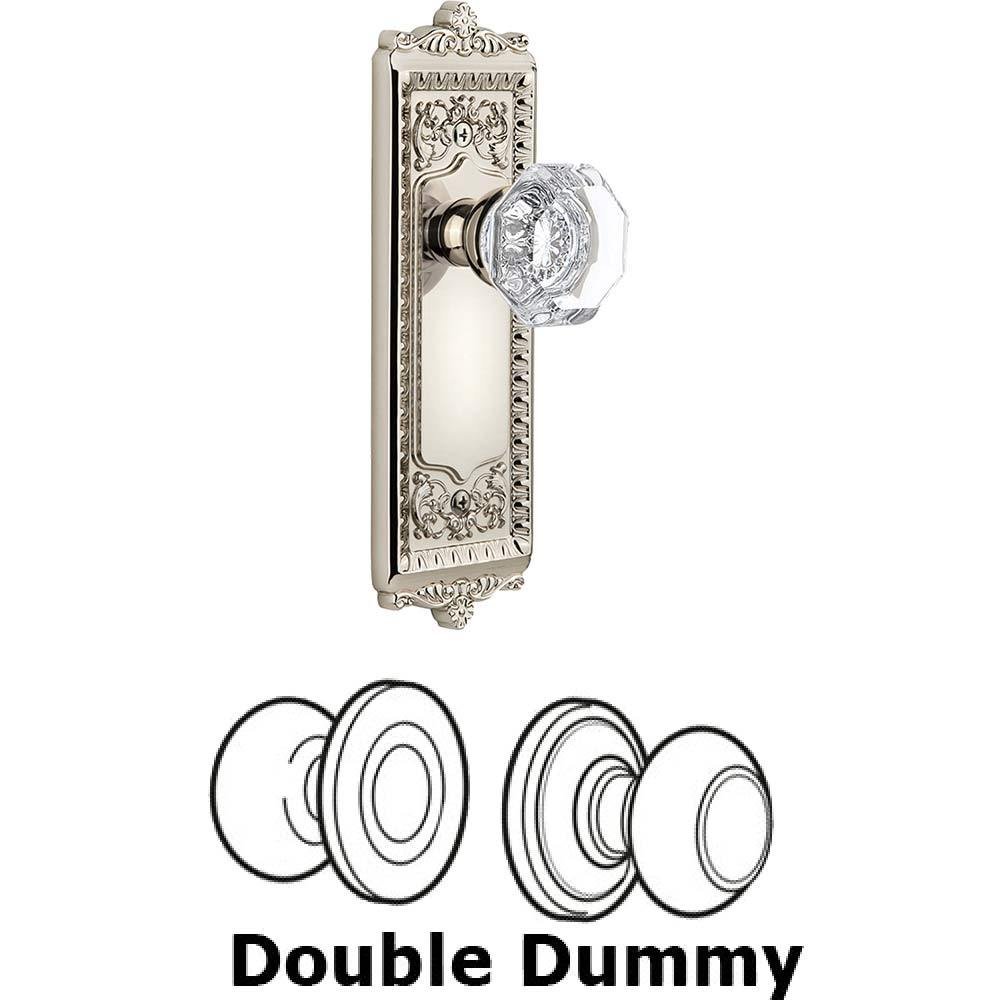 Double Dummy Set - Windsor Plate with Chambord Knob in Polished Nickel