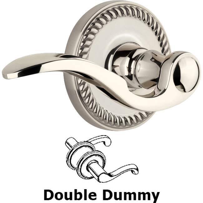 Double Dummy Set - Newport Rosette with Bellagio Lever in Polished Nickel